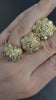 Estate 14K Yellow Gold 3.35 TCW Diamond Earrings & Ring Set