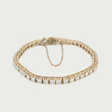 14k Yellow Gold 6.6tcw Diamond Tennis Bracelet