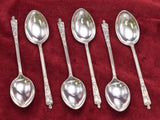 Antique 1911 Birmingham England Apostle Sterling Silver 6 Piece Spoon Set + Case