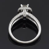 Estate 14K White Gold 1.34 TCW Diamond Band Ring + Box