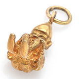 Vintage 14K Yellow Gold Elf Charm Pendant