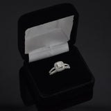 Estate 14K White Gold 1.34 TCW Diamond Band Ring + Box