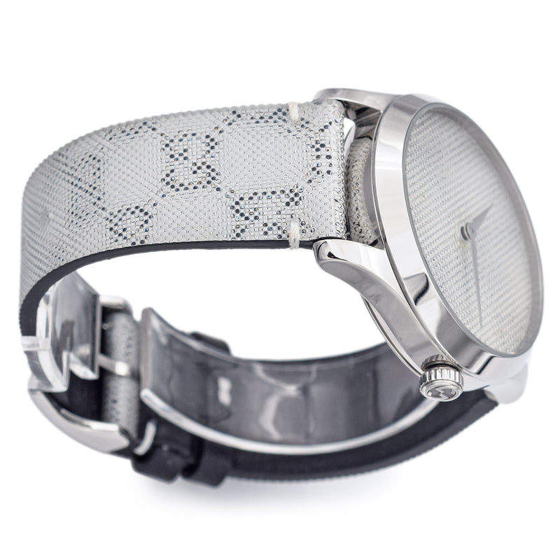 Gucci G-Timeless 126.4 GG Motif Hologram Dial Quartz Unisex Watch