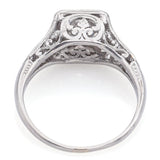 Antique Platinum 1.28 TCW Diamond Band Ring Size 5