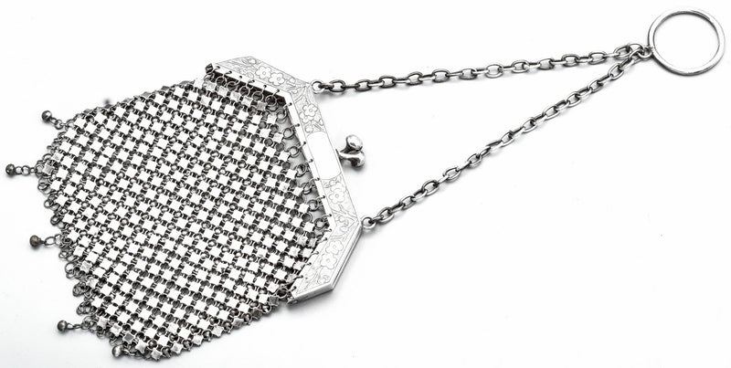 Antique TIFFANY & CO Sterling Silver Mesh Purse, Antique Chainmaille Purse,  Late Victorian Silver Bag, Solid Sterling, Coin Purse - Etsy | Metallic  purse, Silver bags, Mesh purse