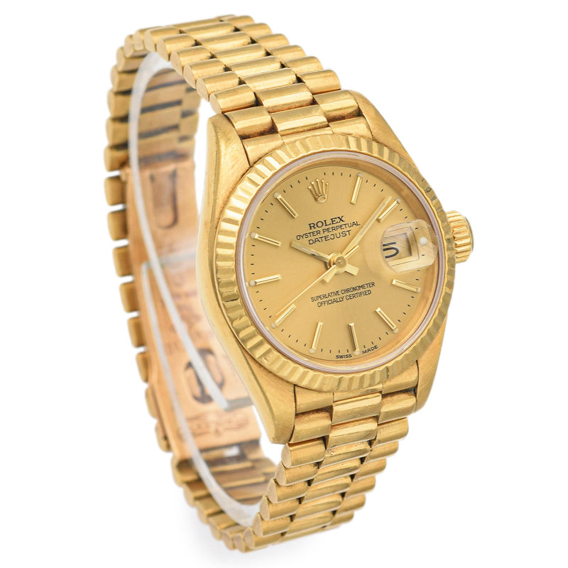 1989 Rolex President 18K Gold Automatic Women s Watch Ref. 69178