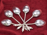 Antique 1911 Birmingham England Apostle Sterling Silver 6 Piece Spoon Set + Case