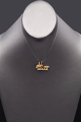 Vintage 14K Yellow Gold Cattle-Herding Horse Charm Pendant 4.7 Grams